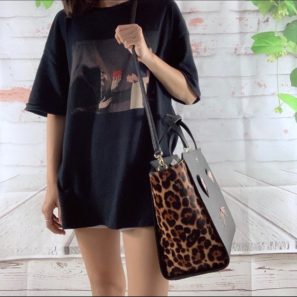 ❗️SALE Kate Spade Run Wild Leopard Hayden Satchel - Picture 5 of 6